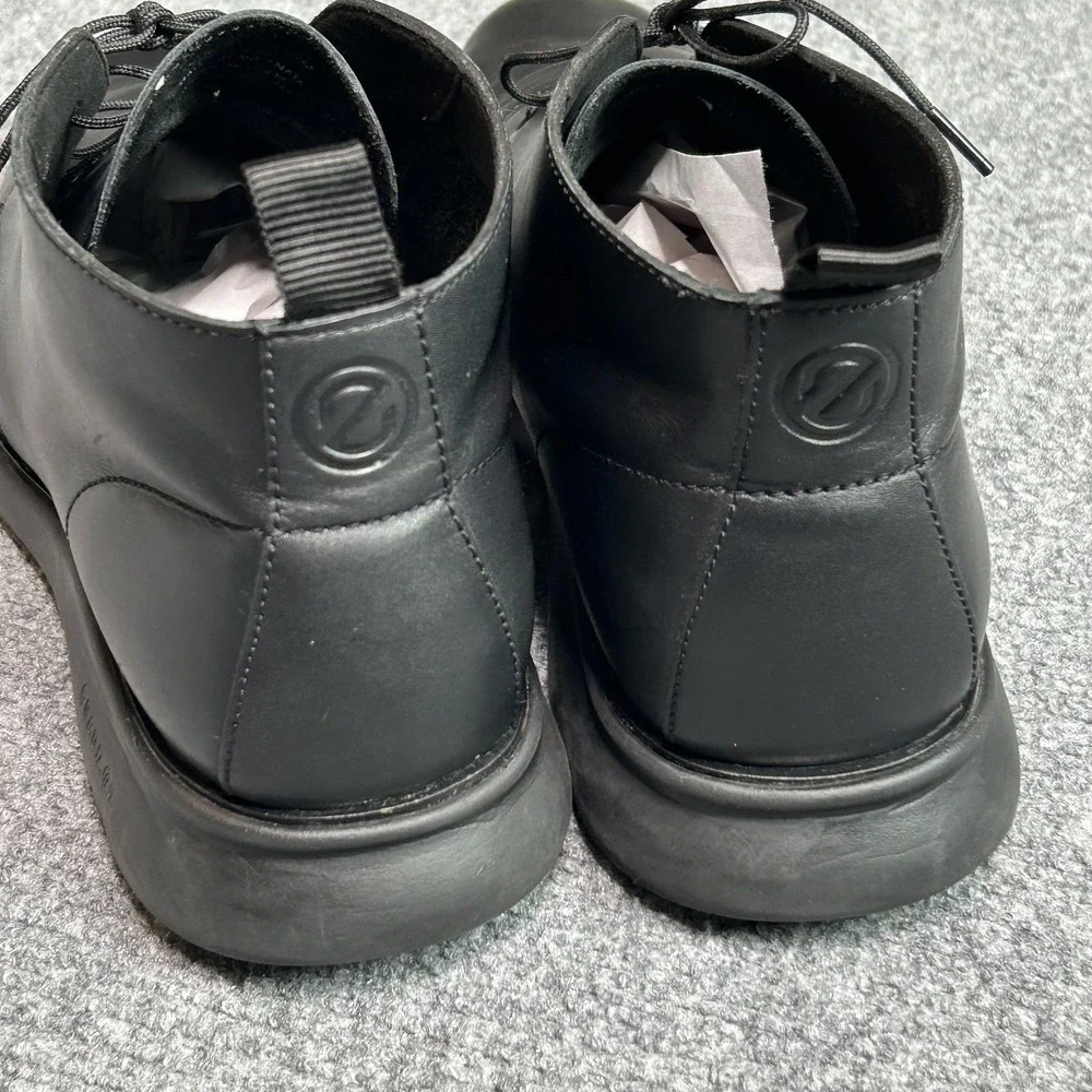 Cole Haan Zerogrand Chukka Boots‎ Mens Size 9.5M Black Leather Lace Up Casual
